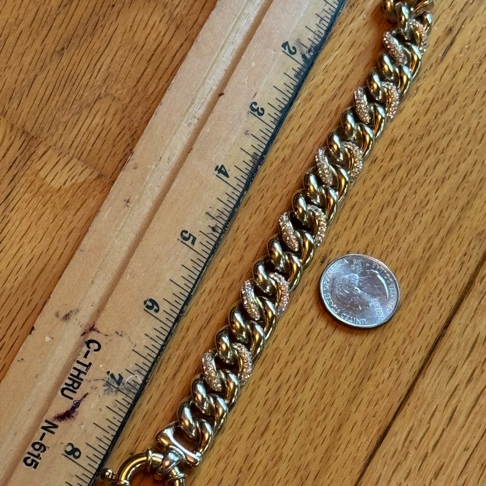 Silver-925  Double-sided bracelet RHINESTONES
